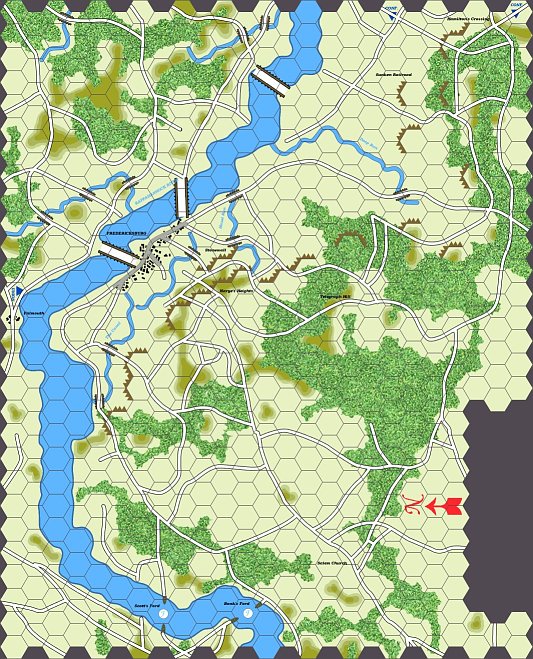 Fredericksburg Game Map