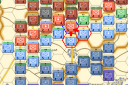 Screenshot of a game of La Belle Alliance in progress.