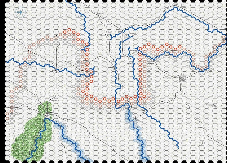 The Battle of Kursk Game Map